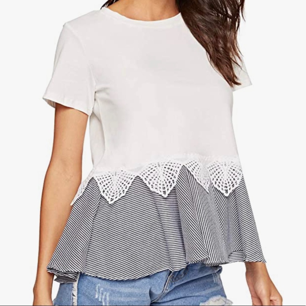 NWOT-Peplum Top